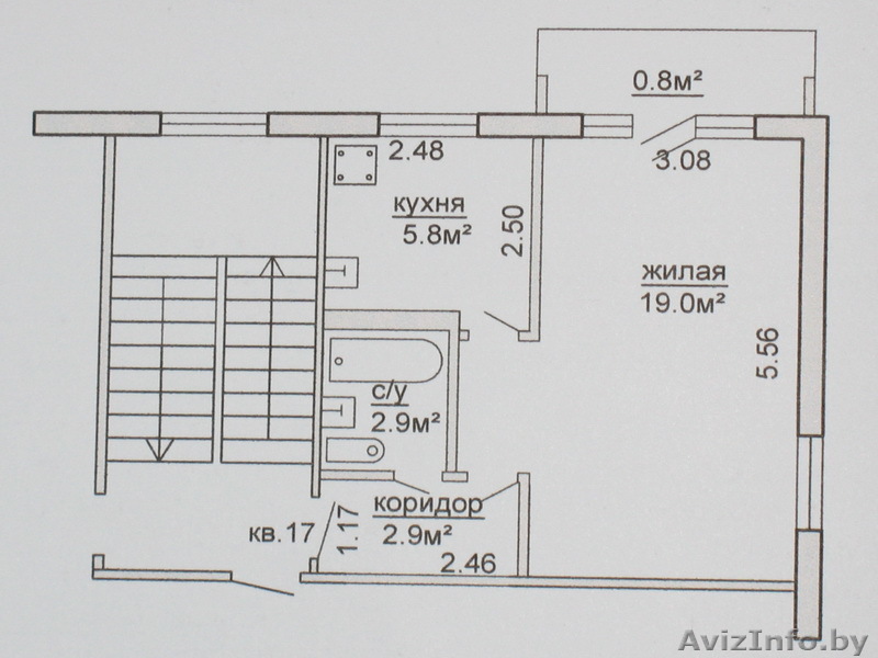 Продаю однокомнатную квартиру - Изображение #1, Объявление #39147