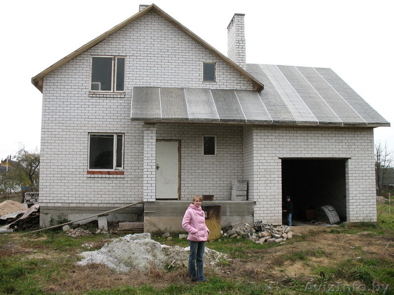 Дом (без внутренней отделки) мансардного типа с гаражом  - Изображение #1, Объявление #42456