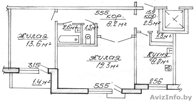 Продается 2-комнатная квартира чешской планировки - Изображение #1, Объявление #125220