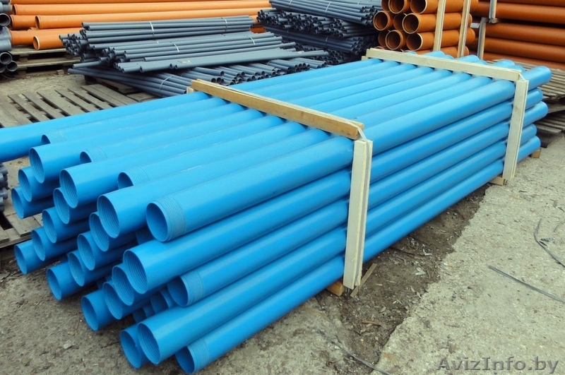 Трубы пластиковые обсадные ПВХ 125 мм с резьбой для скважин в Гродно SKVAGINA.BY - Изображение #1, Объявление #826607
