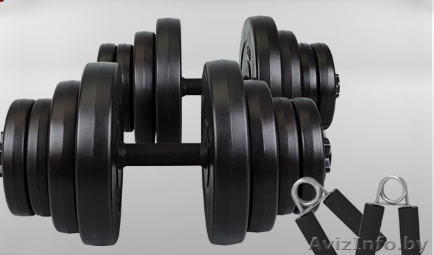 гантели 2х20 gk.+подарок-сжимы - Изображение #1, Объявление #1050342