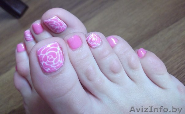 Педикюр профессиональный,покрытие ногтей на ногах гель-лаком Shellac BlueSky - Изображение #1, Объявление #1100647