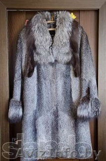 Шуба нутрия серебро воротник чернобурка - Изображение #1, Объявление #1165980