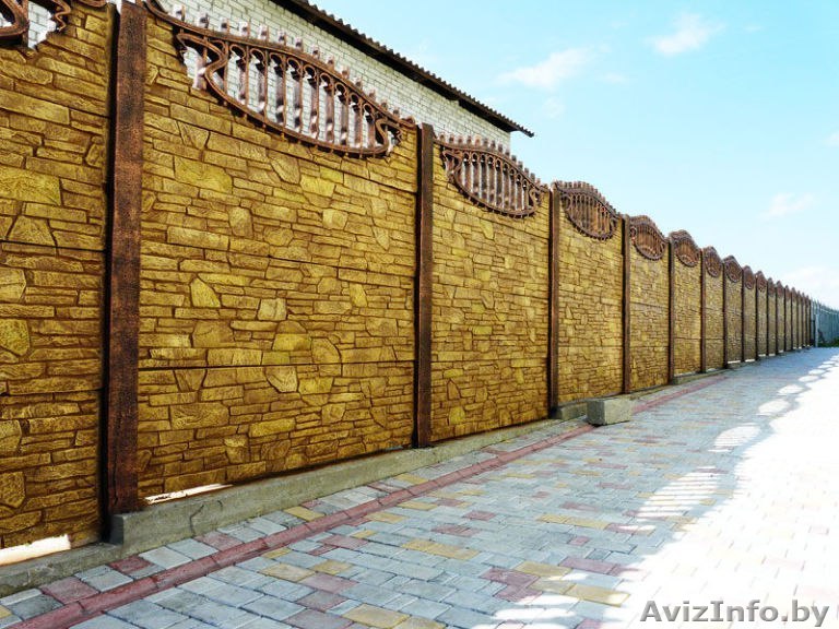 Декоративные заборы из железобетона в Гродно - Изображение #1, Объявление #1550328
