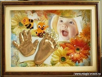 Композиции из слепков ручки и ножки малыша - на долгую память о детстве - Изображение #1, Объявление #31224