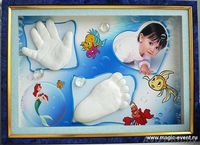 Композиции из слепков ручки и ножки малыша - на долгую память о детстве - Изображение #2, Объявление #31224