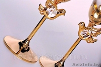 Свадебные Бокалы.Бокалы для свадьбы.Бокалы усеянные стразами Swarovski - Изображение #7, Объявление #889986