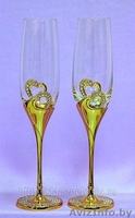 Эксклюзивные Подарочные и Свадебные Бокалы под Шампанское со стразами Swarovski - Изображение #2, Объявление #901081