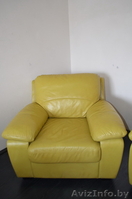 Мягкая мебель из натуральной кожи (диван+кресло) - Изображение #4, Объявление #1234486