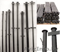 Столбы металлические под сетку, под профлист с бесплатной доставкой - Изображение #2, Объявление #1562896