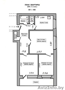 Уютная 3-комнатная квартира в престижном районе г.Гродно   - Изображение #3, Объявление #737282