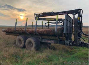 Лесовозный полуприцеп Palms 10D манипулятор 3, 67