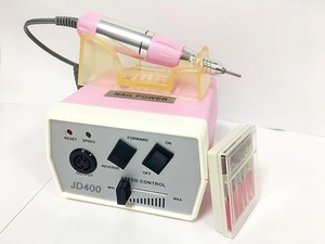 МАШИНКА ДЛЯ МАНИКЮРА И КОРРЕКЦИИ МОД. JD-400 (розовая) 35 W