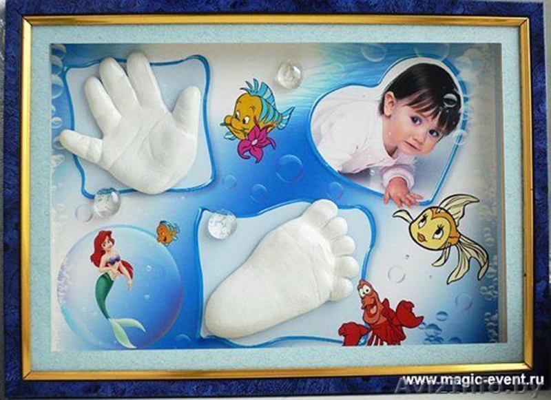 Композиции из слепков ручки и ножки малыша - на долгую память о детстве - Изображение #2, Объявление #31224