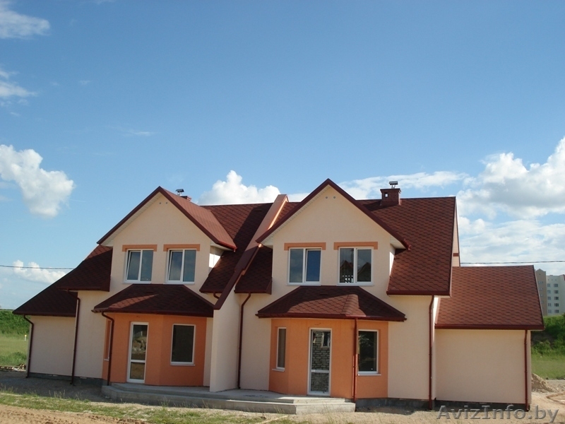 Таун-хаус на 2 семьи по 150м.кв., по 4 комнаты, 2 санузла и по гаражу - Изображение #2, Объявление #586508