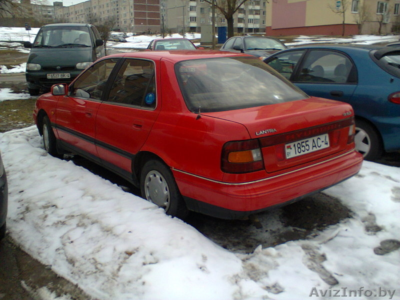 Hyundai Lantra, цвет красный, 1992 г.в. - Изображение #2, Объявление #874256