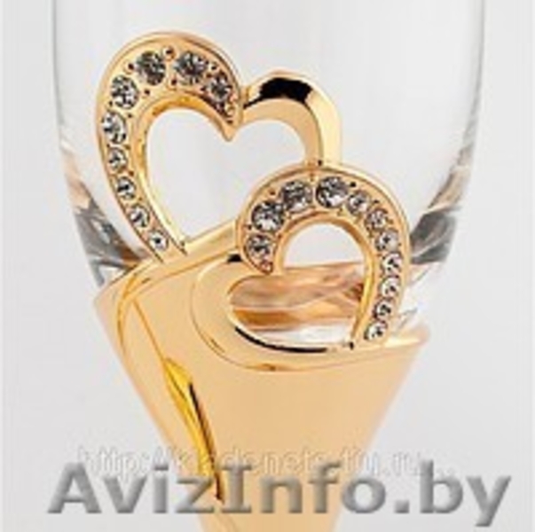Эксклюзивные Подарочные и Свадебные Бокалы под Шампанское со стразами Swarovski - Изображение #5, Объявление #901081
