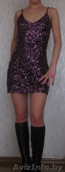Платье с феолетовыми паетками - Изображение #2, Объявление #902530