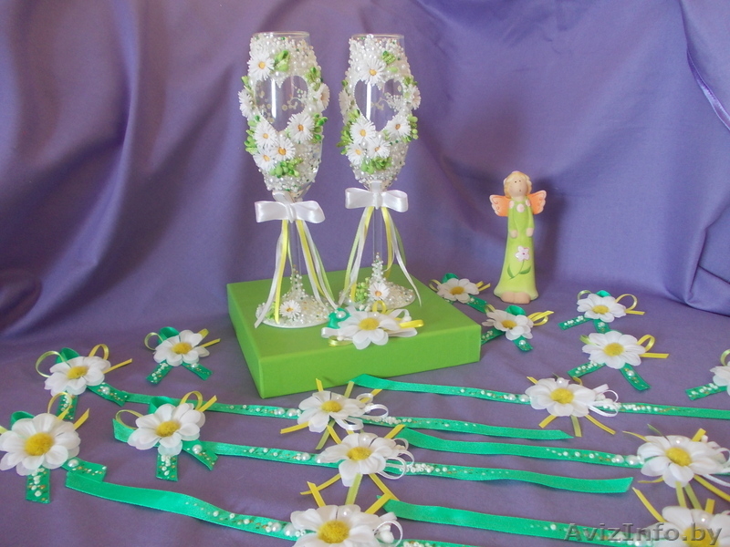 Свадебные бокалы ручной работы на долгую память о прекрасной свадьбе!! - Изображение #5, Объявление #78979