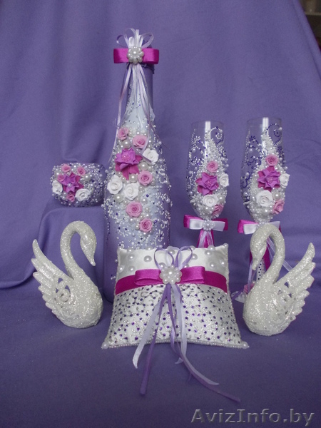 Свадебные бокалы ручной работы на долгую память о прекрасной свадьбе!! - Изображение #8, Объявление #78979