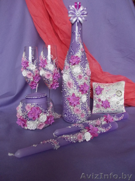 Свадебные бокалы ручной работы на долгую память о прекрасной свадьбе!! - Изображение #9, Объявление #78979