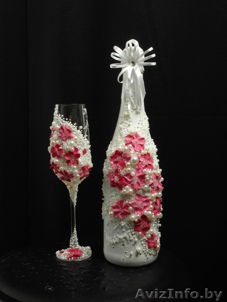Свадебные бокалы ручной работы на долгую память о прекрасной свадьбе!! - Изображение #4, Объявление #78979