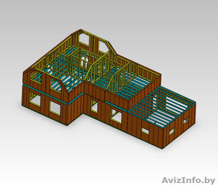 Каркасные дома по новым технологиям-подробности при консультации в офи - Изображение #2, Объявление #1233329