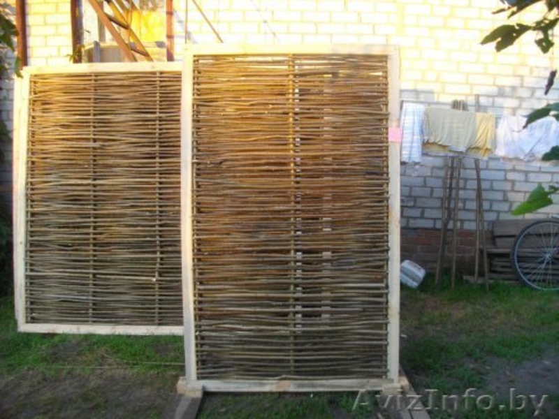 Плетеная изгородь в деревянной рамке - Изображение #1, Объявление #1441484