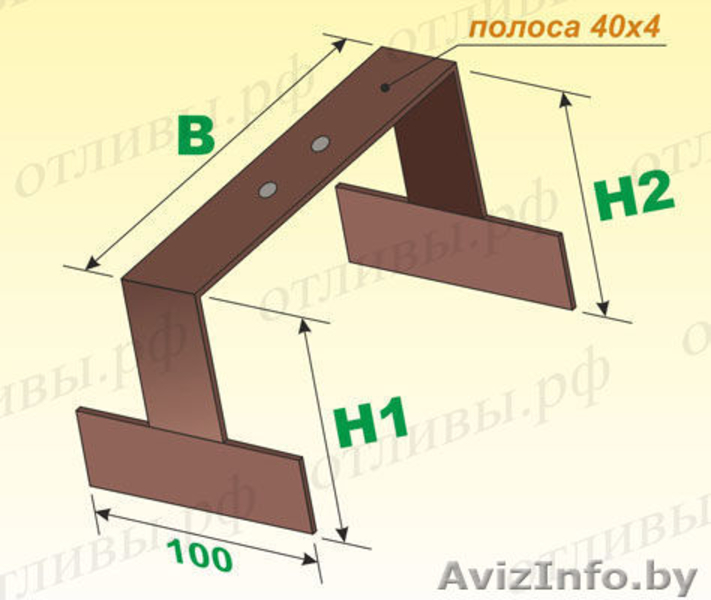 "Костыли" под отлив гнутые - Изображение #5, Объявление #1515557