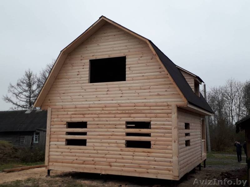 Сруб Дома 6х8 из бруса установка в Гродненской обл - Изображение #4, Объявление #1620667