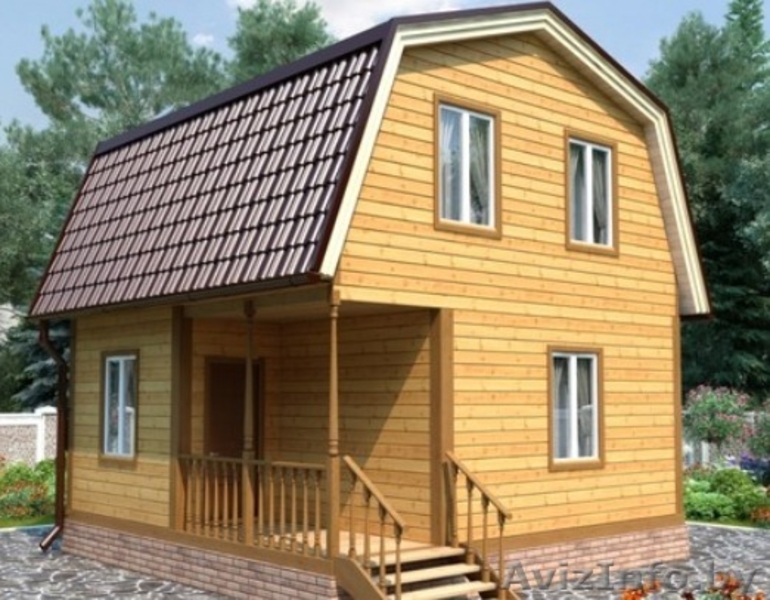 Дом из бруса сруб Гамлет 6х6 установка на заказ - Изображение #1, Объявление #1623418