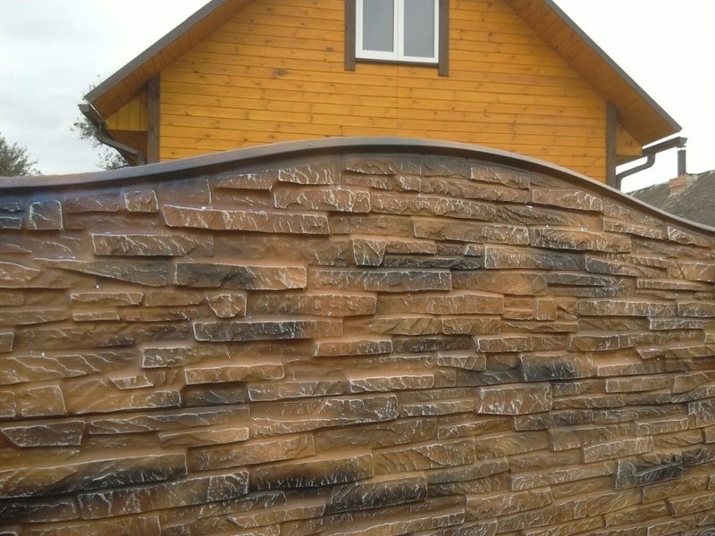 Декоративная покраска бетонных заборов - Изображение #1, Объявление #1652746