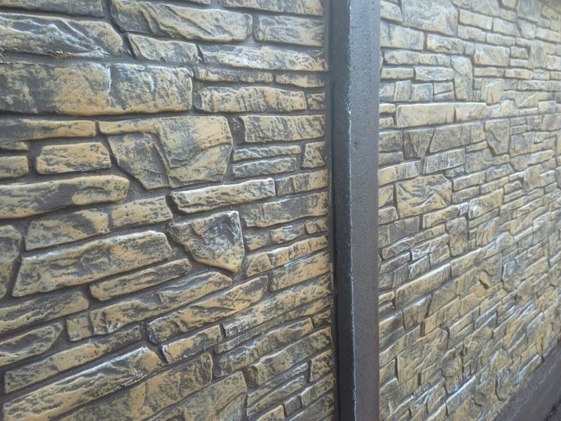 Декоративная покраска бетонных заборов - Изображение #2, Объявление #1652746